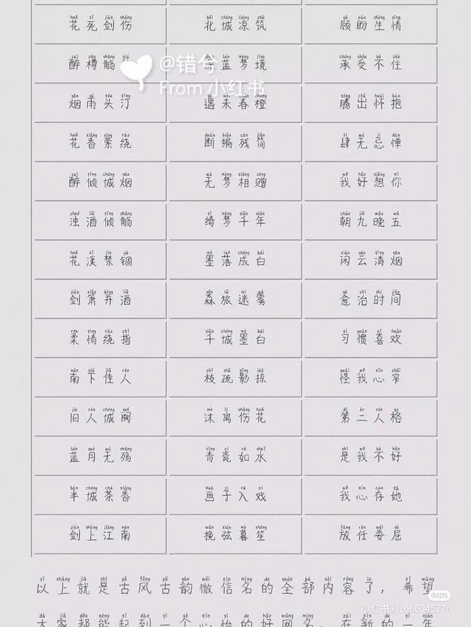 好听的微信网名,喜欢的建议收藏