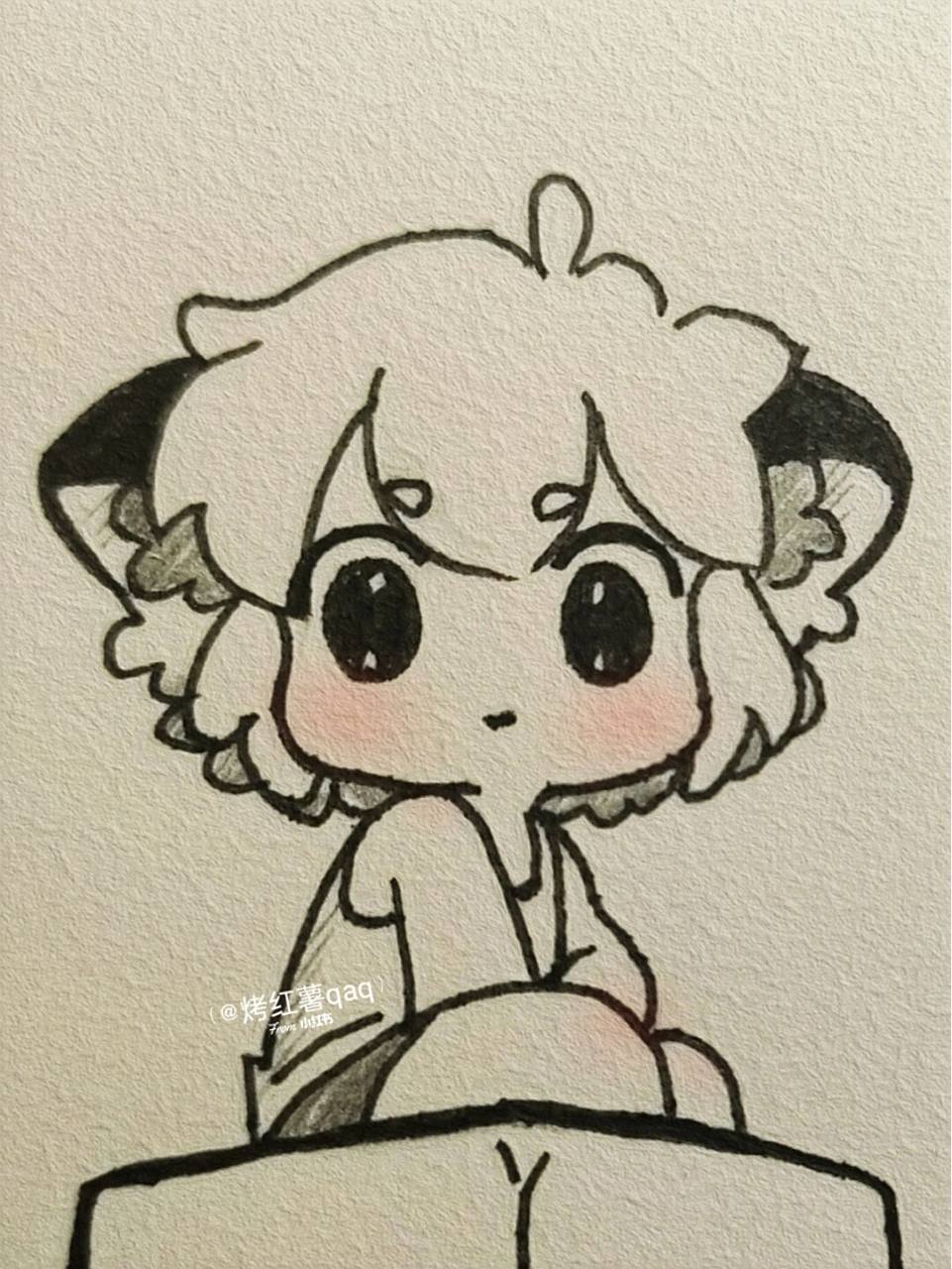 教你画可爱罗小黑~ #简笔画教程# #简笔画# #罗小黑