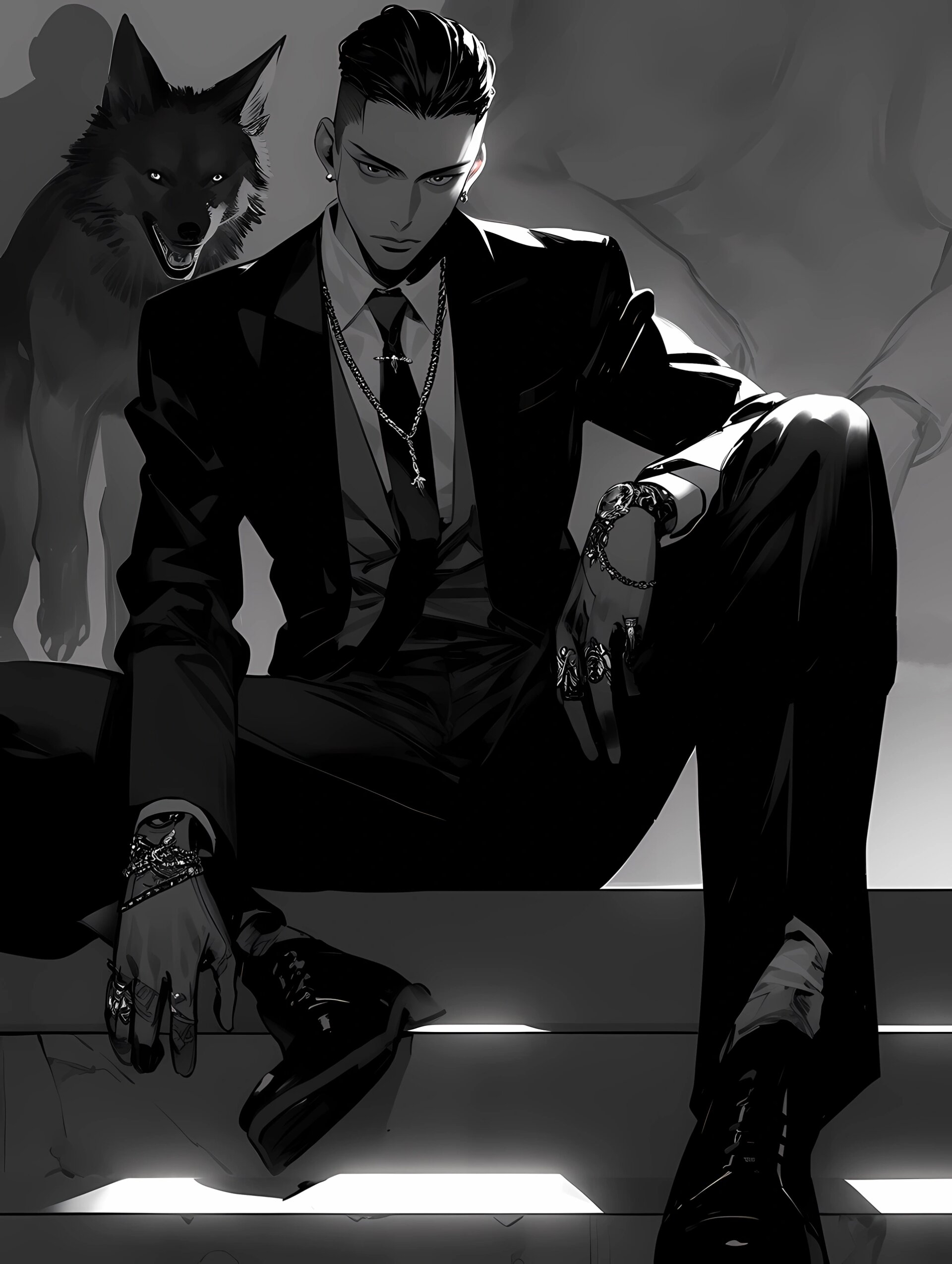 压迫感来袭 狼系西装暴徒