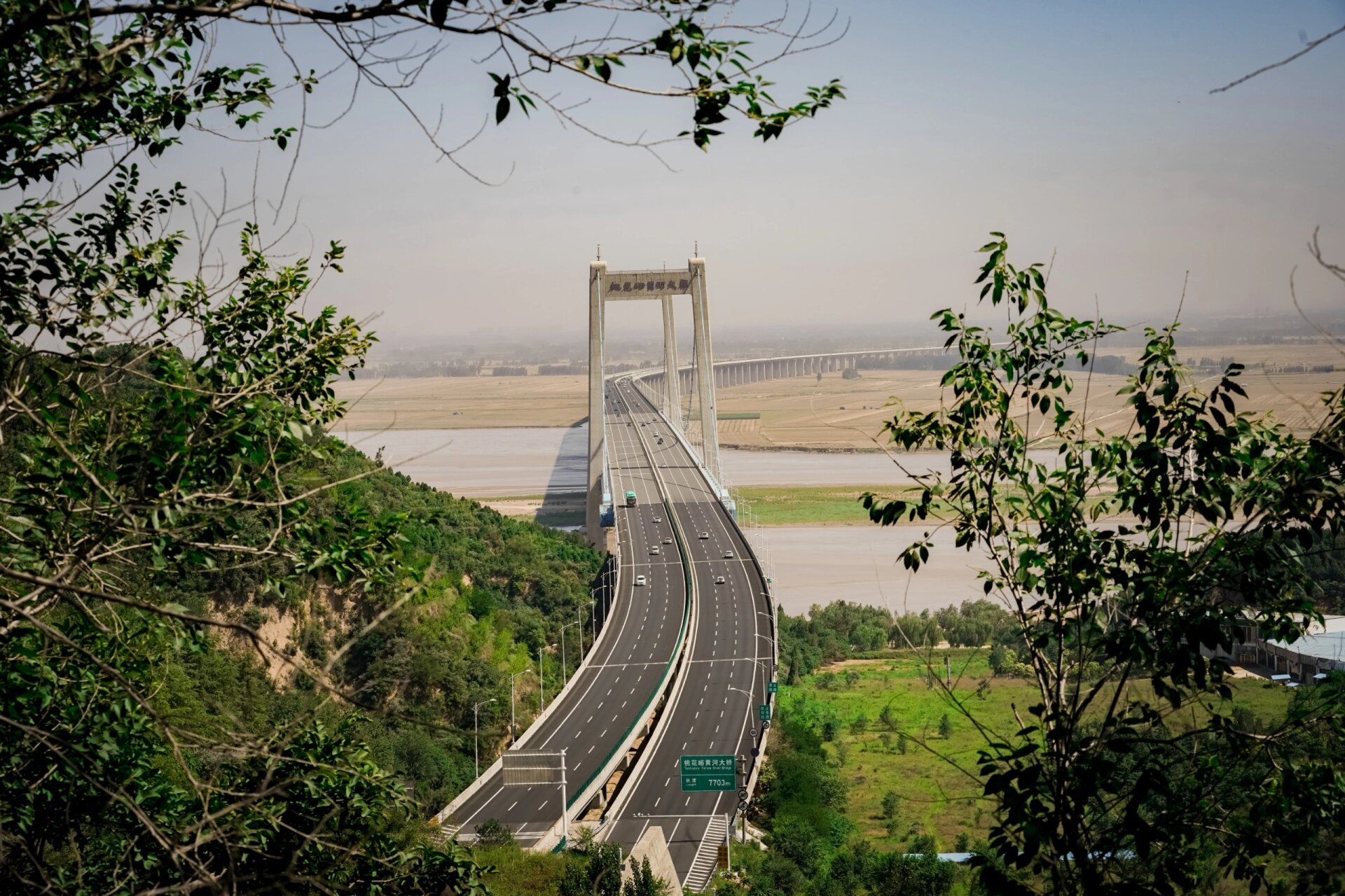 郑州桃花峪黄河大桥机位 桃花峪黄河大桥(taohuayu yellow river