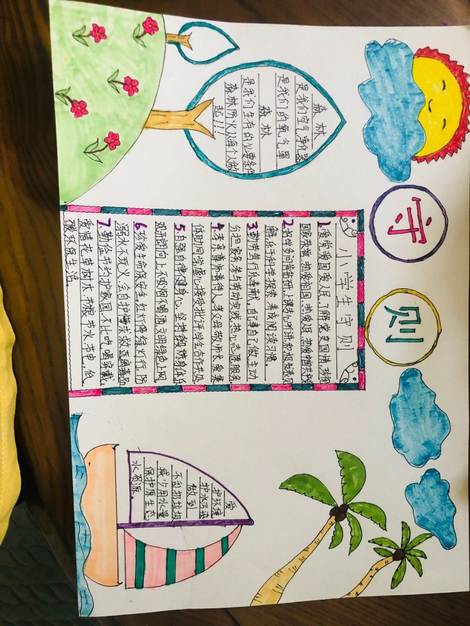 小学生守则手抄报 小学生守则手抄报