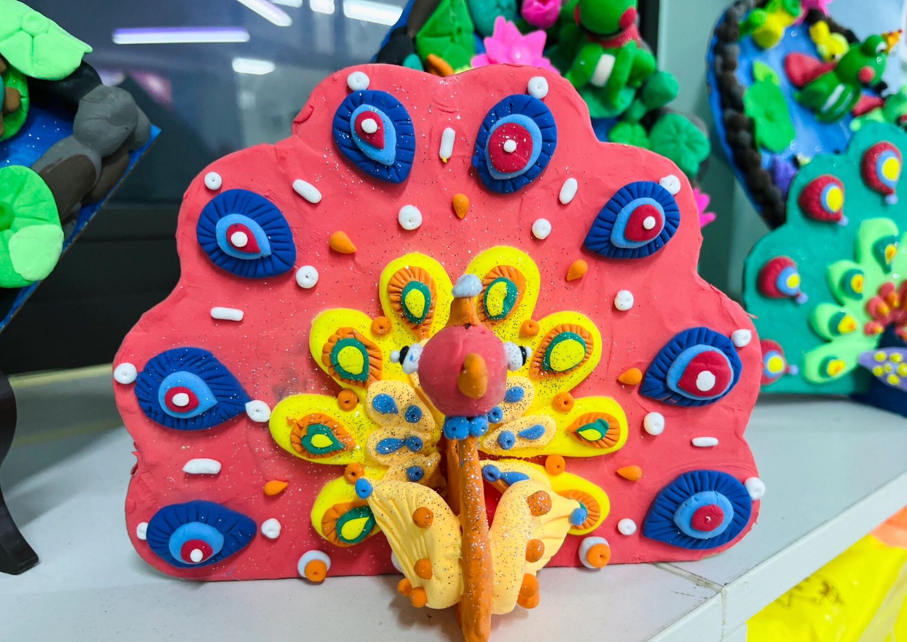 我是粘土吖——孔雀08 这么可爱,你确定不来找我捏粘土嘛