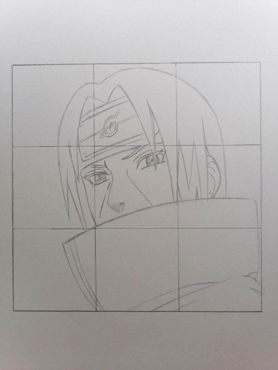 鼬过程 #火影忍者# #手绘教程# #宇智波鼬# 最近迷上了,画个简单的.