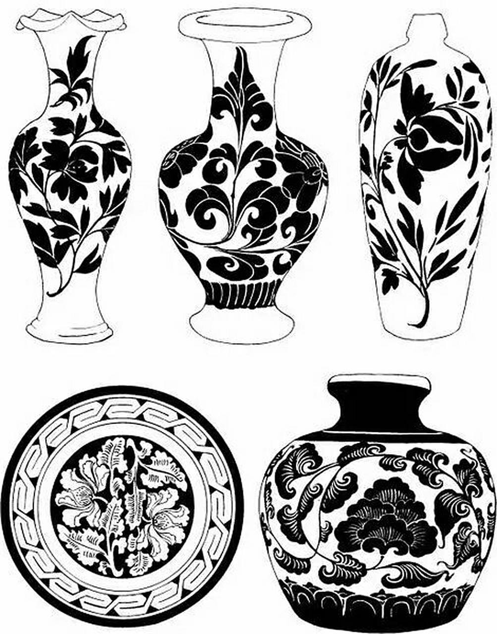 中国花瓶传统纹样2-艺术与文化的结晶 82花瓶作为中国传统陶瓷器的