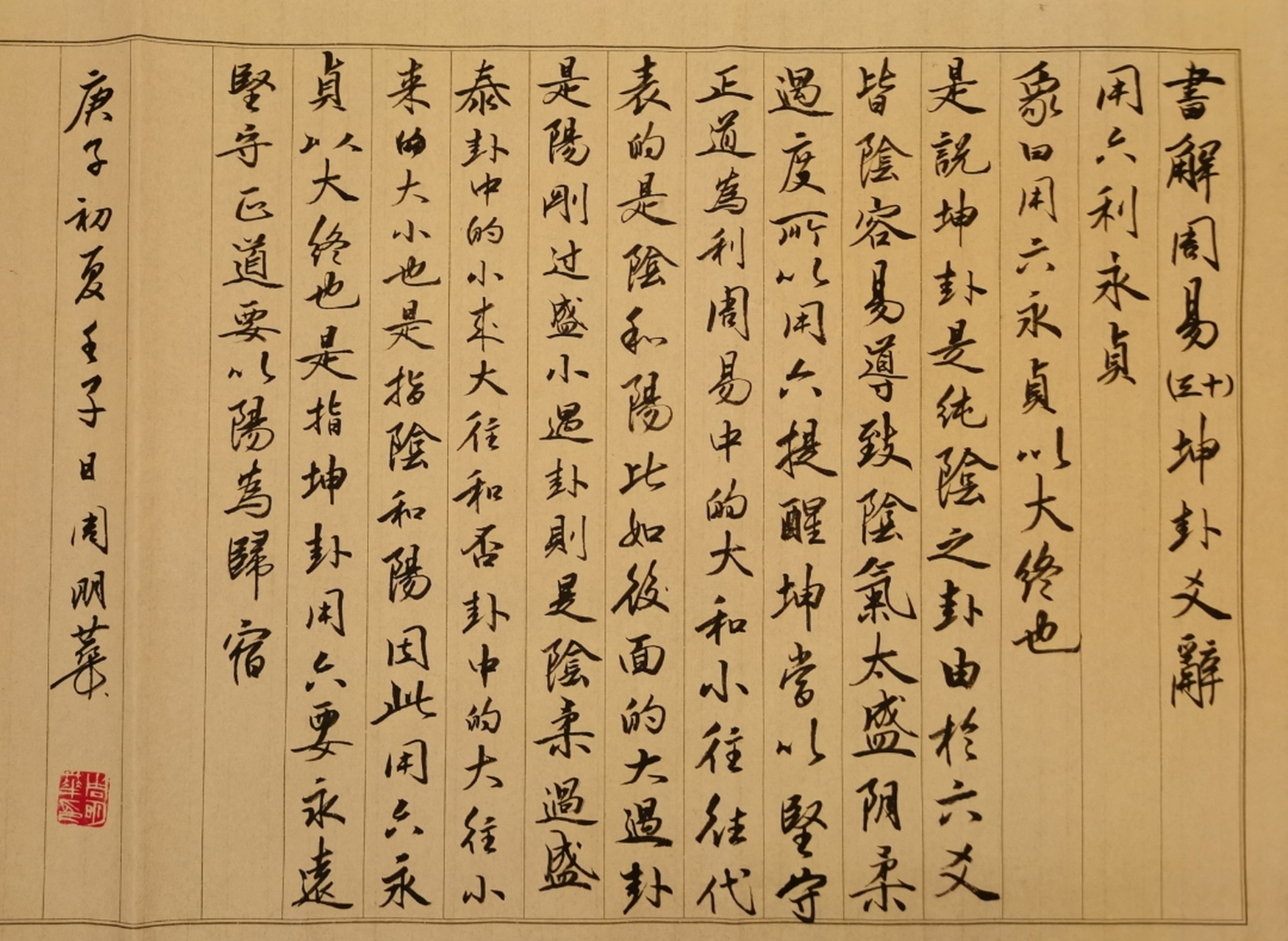 书解《周易》(三十)坤卦  用六,利永贞.