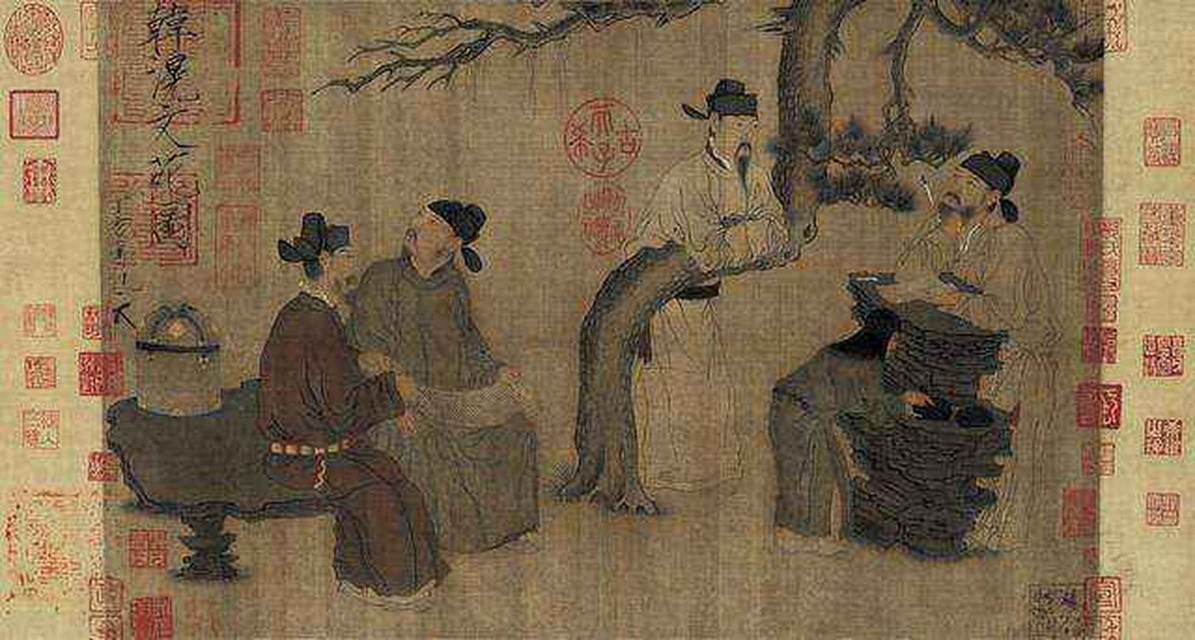 文人雅集的重要作品《文苑图》与《琉璃堂人物图》,一幅现藏北京故宫