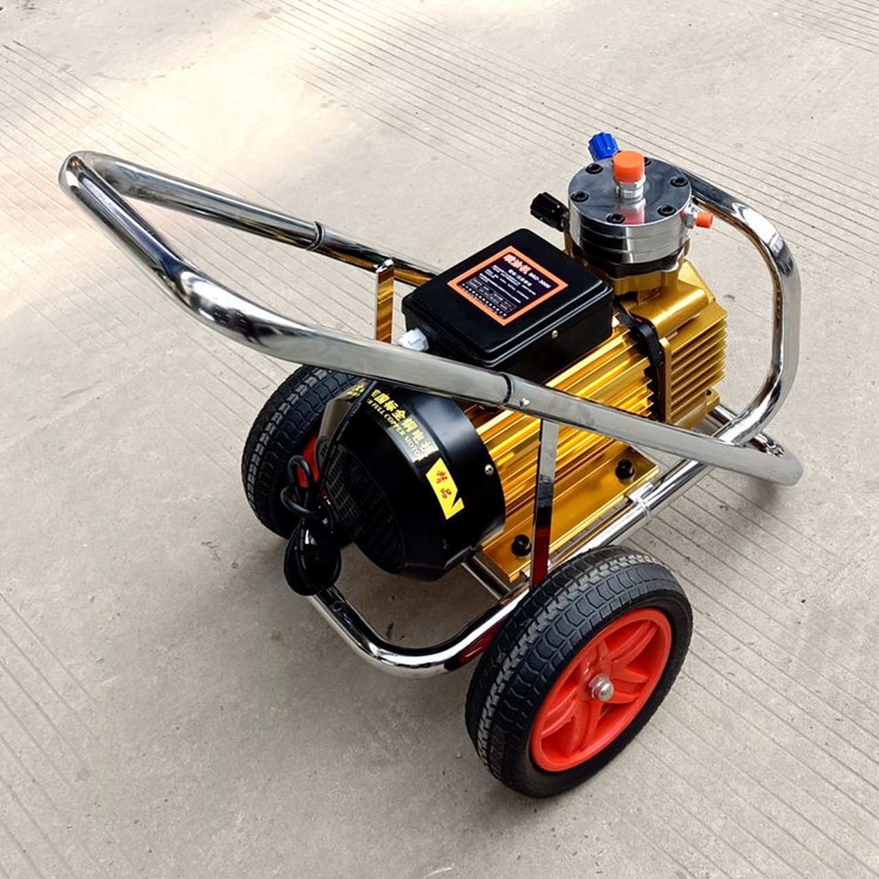 济宁百瑞达小型手推式电动隔膜式高压无气喷涂机#小型乳胶漆水性工业