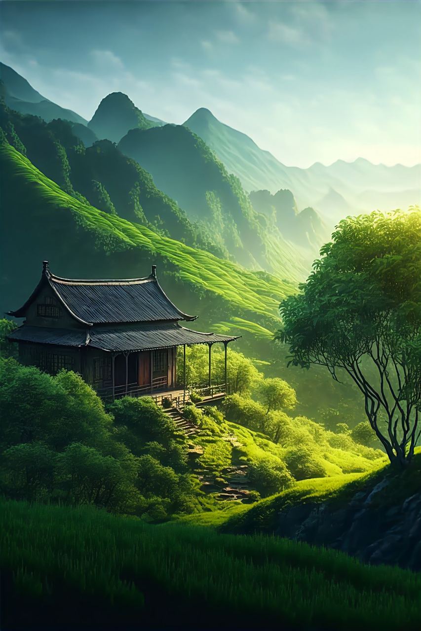 看似仙境美如画,绵绵青山是谁家?