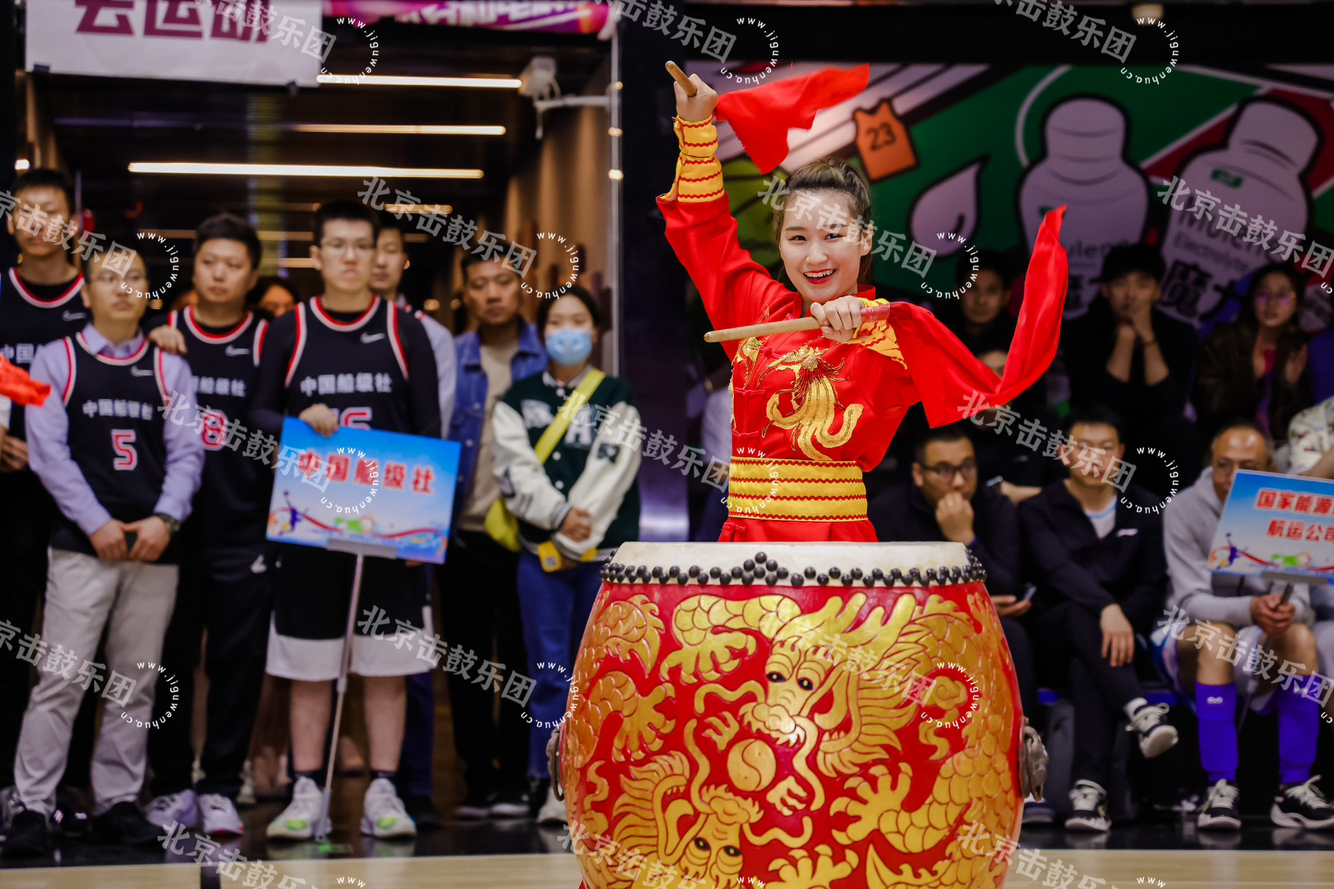北京击鼓演出传统大鼓表演运动会开幕式演出