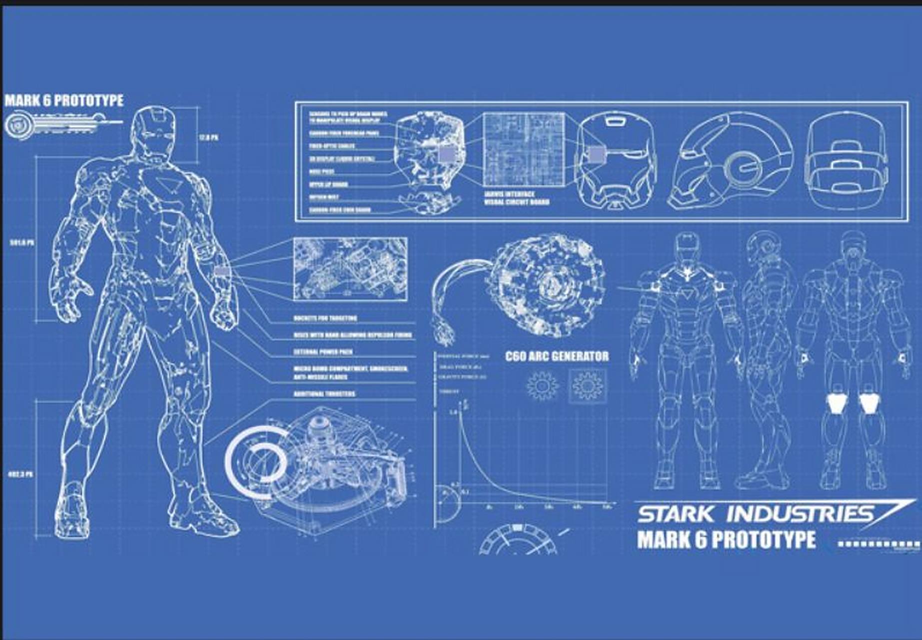 跪求钢铁侠高清设计蓝图,哪位大佬有空发我一份,必有重谢,高科技感的