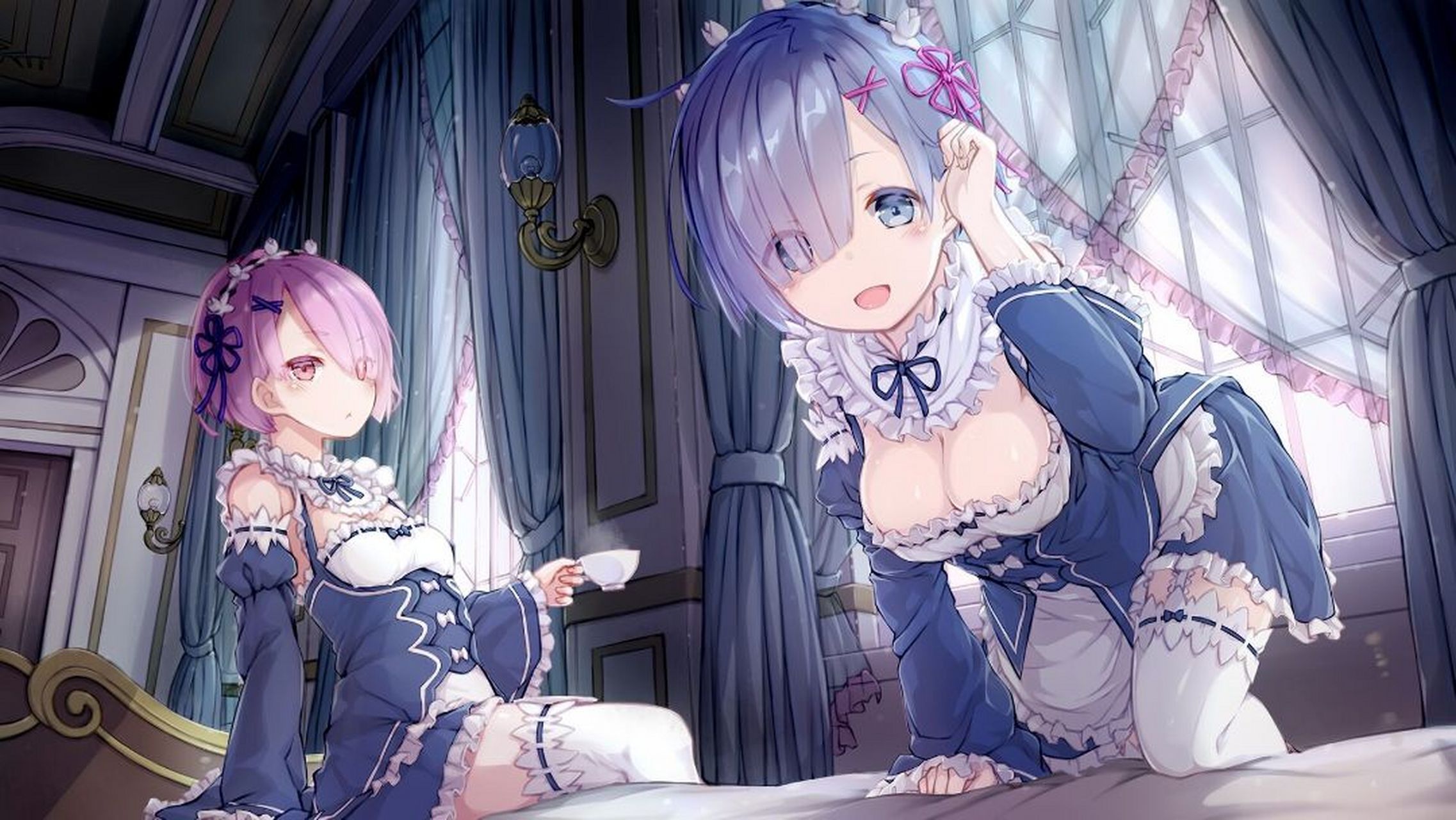 蕾姆壁纸:雷姆相信昴,就算再艰辛痛苦,就算昴坚持不下去,哪怕世上的人