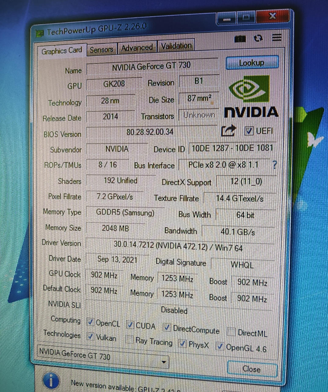 这个gt730卡什么情况,娱乐大师跑分才9000多,是假卡吗?求解
