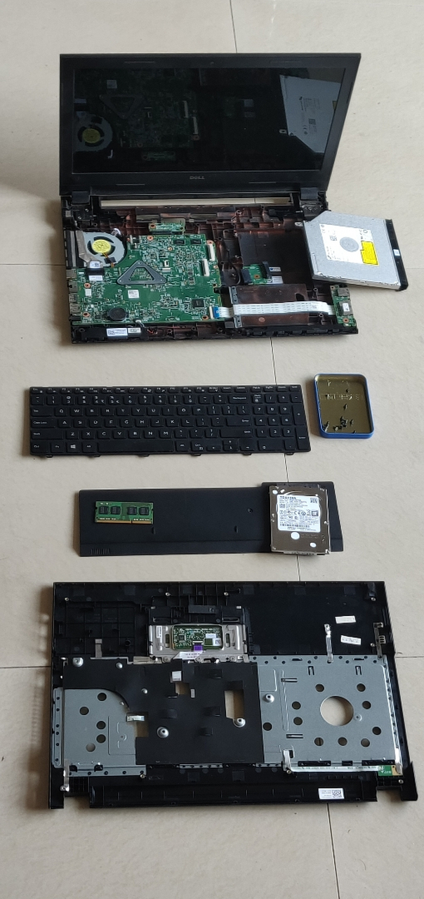 dell inspiron15-3542 拆机清洁  真难拆,两小时[抠鼻]
