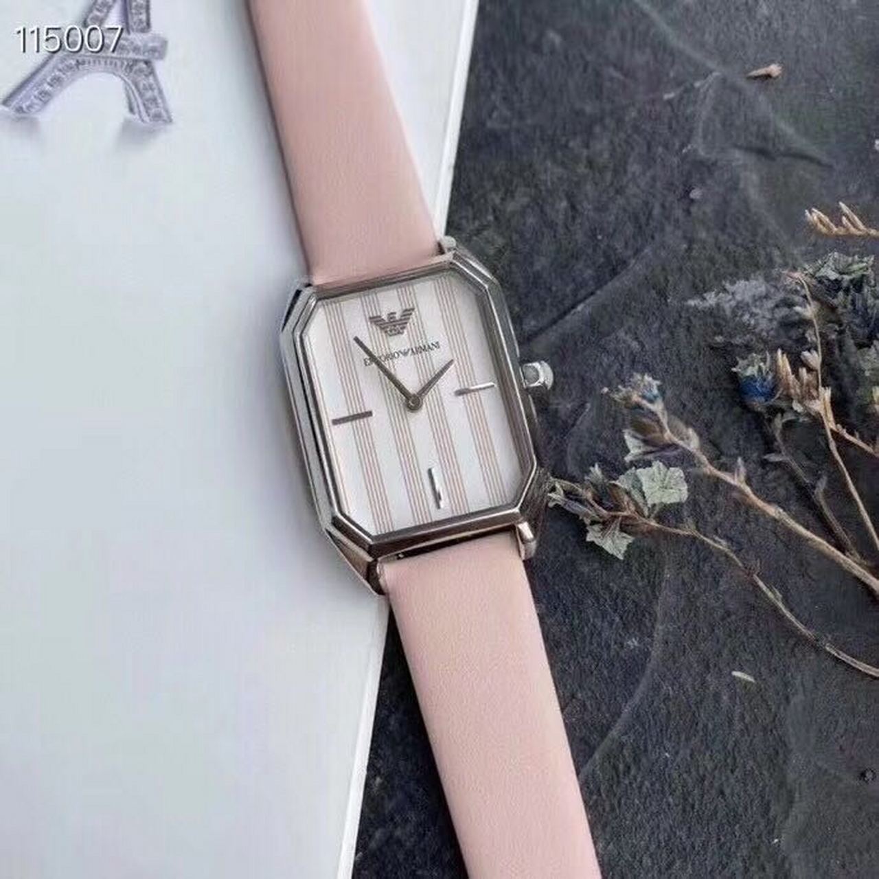 阿玛尼11148方形女表6568430休闲女士石英表(淘宝京东同步)表壳:316l