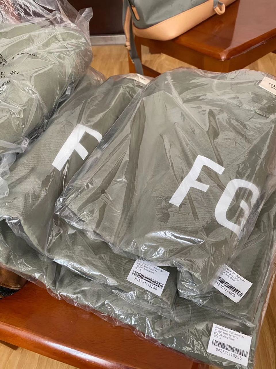 fear of god 6th fg logo短袖3m绿 随意鉴定 全码现货 珍惜 size:xs s