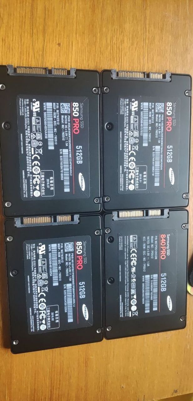 1000大洋买了2块全新的三星850pro 512g是不是亏了啊,大家说说