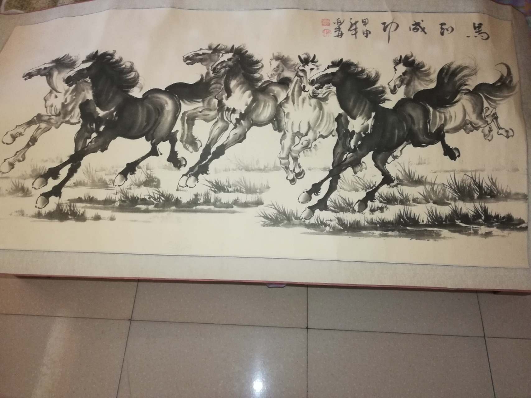 著名画家谭乐丹真迹