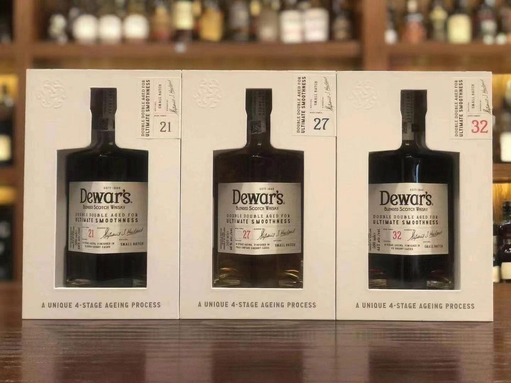 dewars帝王苏格兰威士忌珍藏 剩2套(21年 27年 32年)*3wwa威士忌金奖