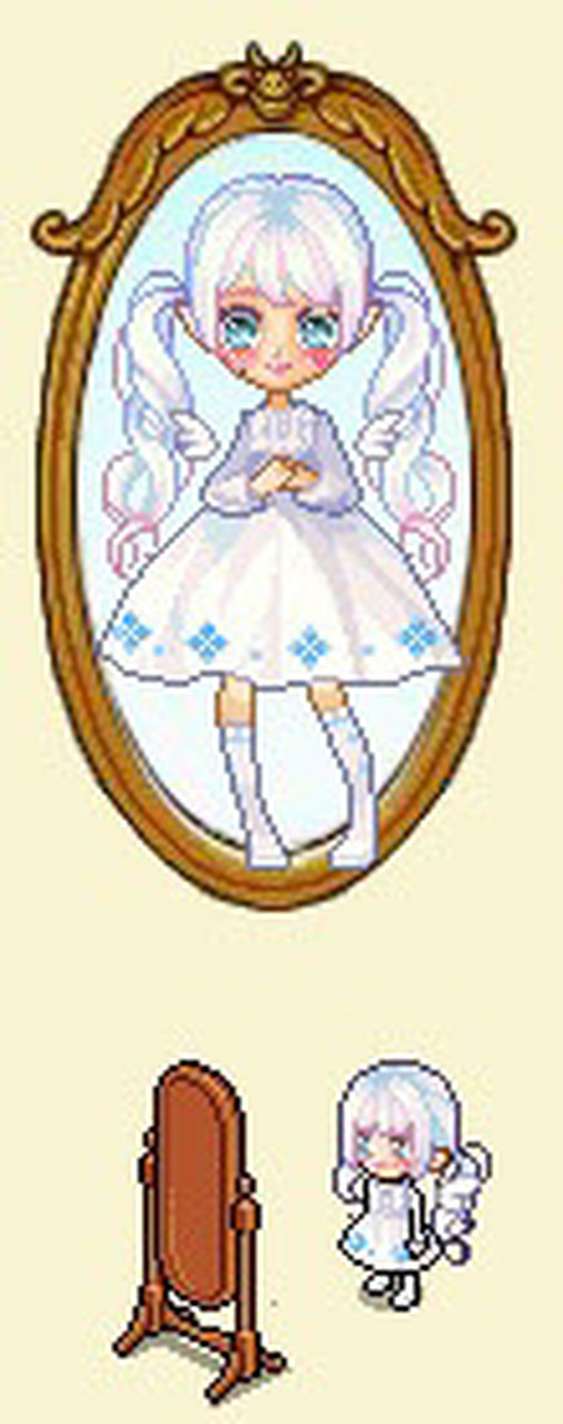 皮卡堂女装搭配4 发型  塔娜托斯女发 眼瞳  魅瞳(女) 服装  沁凝亮片