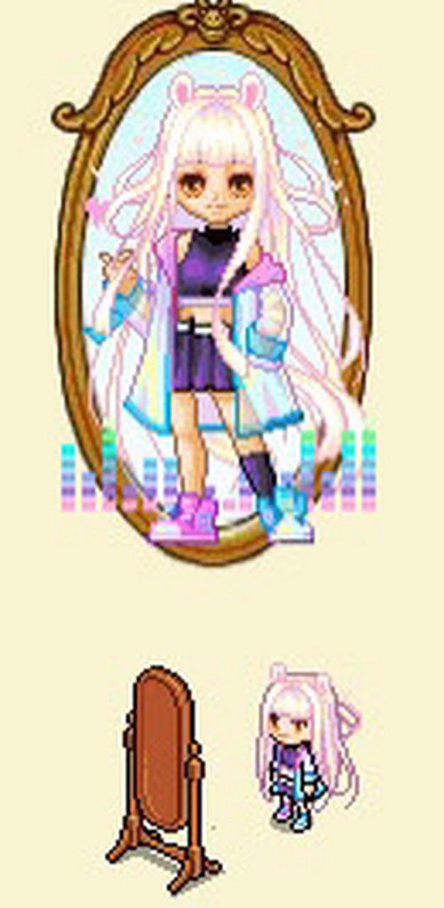 皮卡堂女装搭配76 发型    萌兔轻樱   眼瞳    金秋男瞳   服装