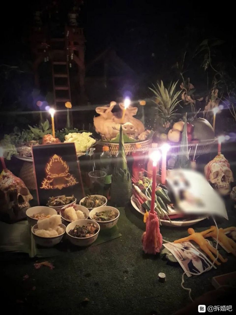 黑衣阿赞坟场法事,高端佛牌,高端阴牌.【图片】