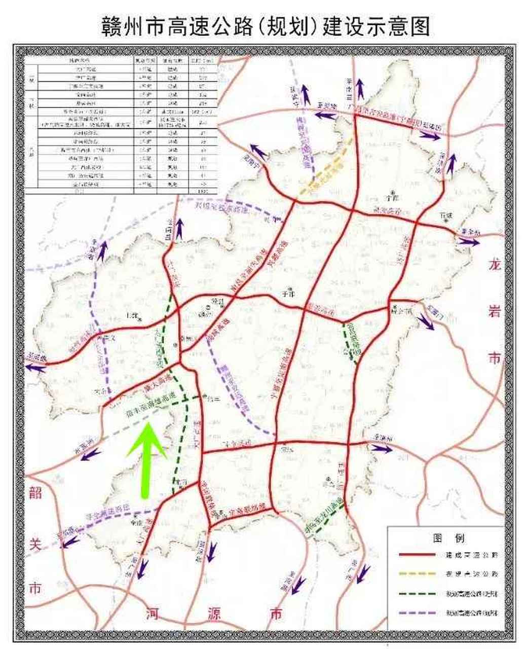 赣州高速公路规划图