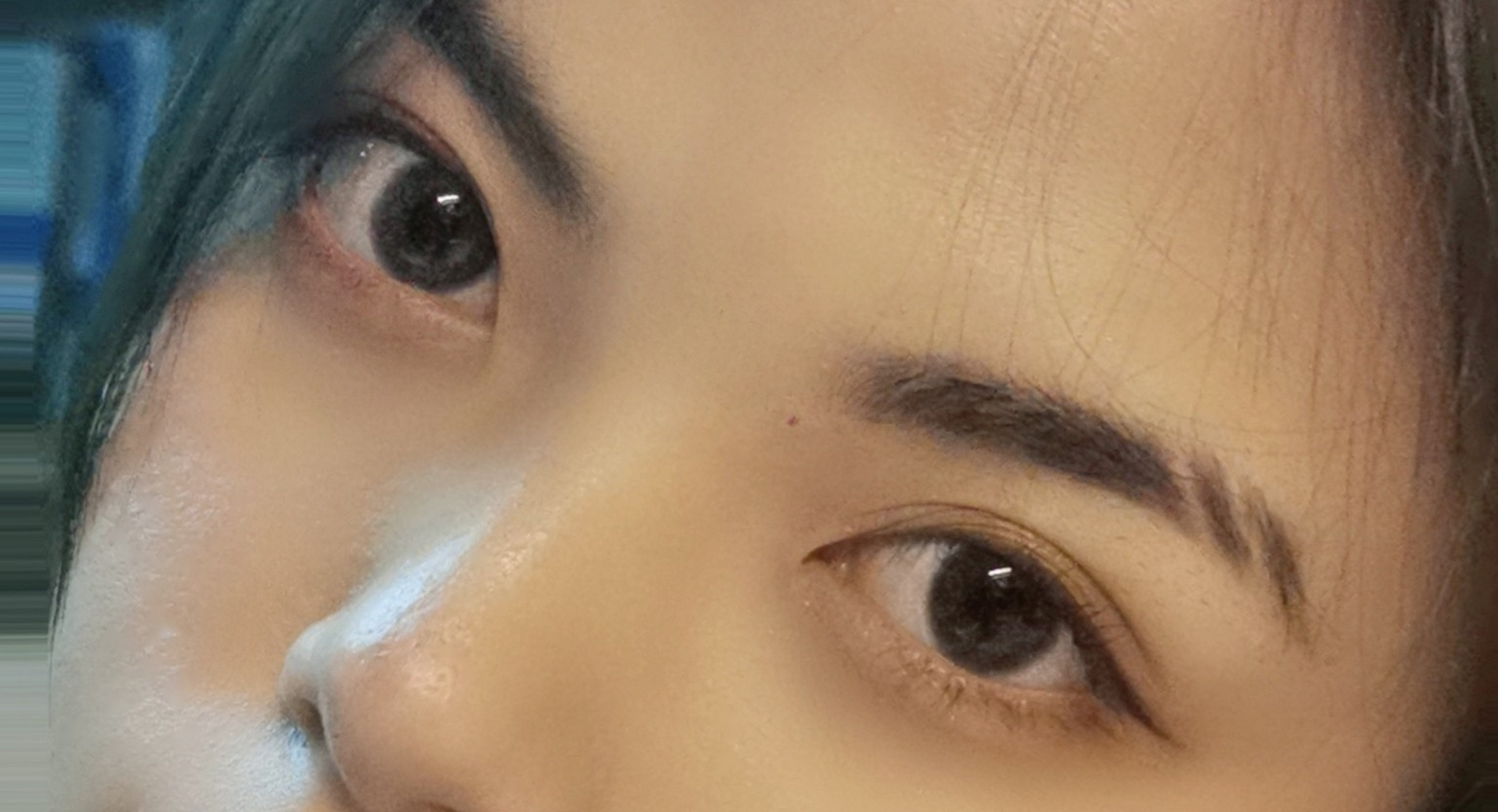 断眉真的帅炸了 没想到一滑手不小心修出来的断眉这么飒,i了i了  今天
