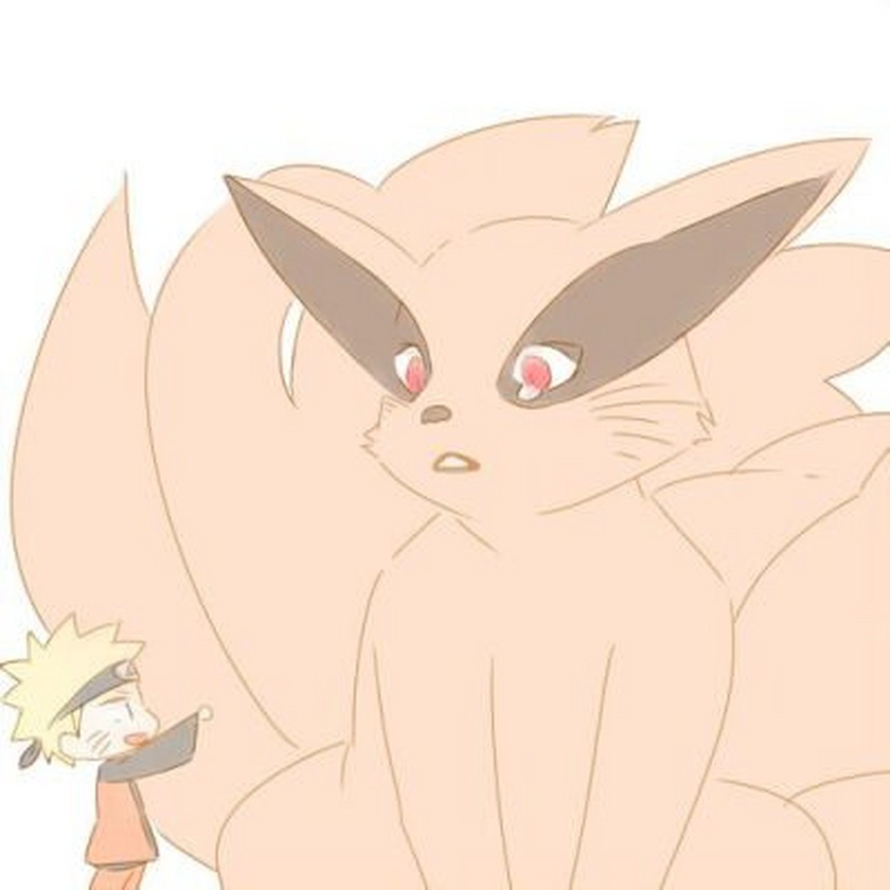 火影忍者   这个q版鸣人与九喇嘛也太可了吧!