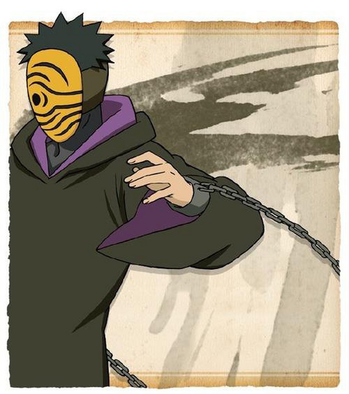 火影忍者   虎纹面具的带土