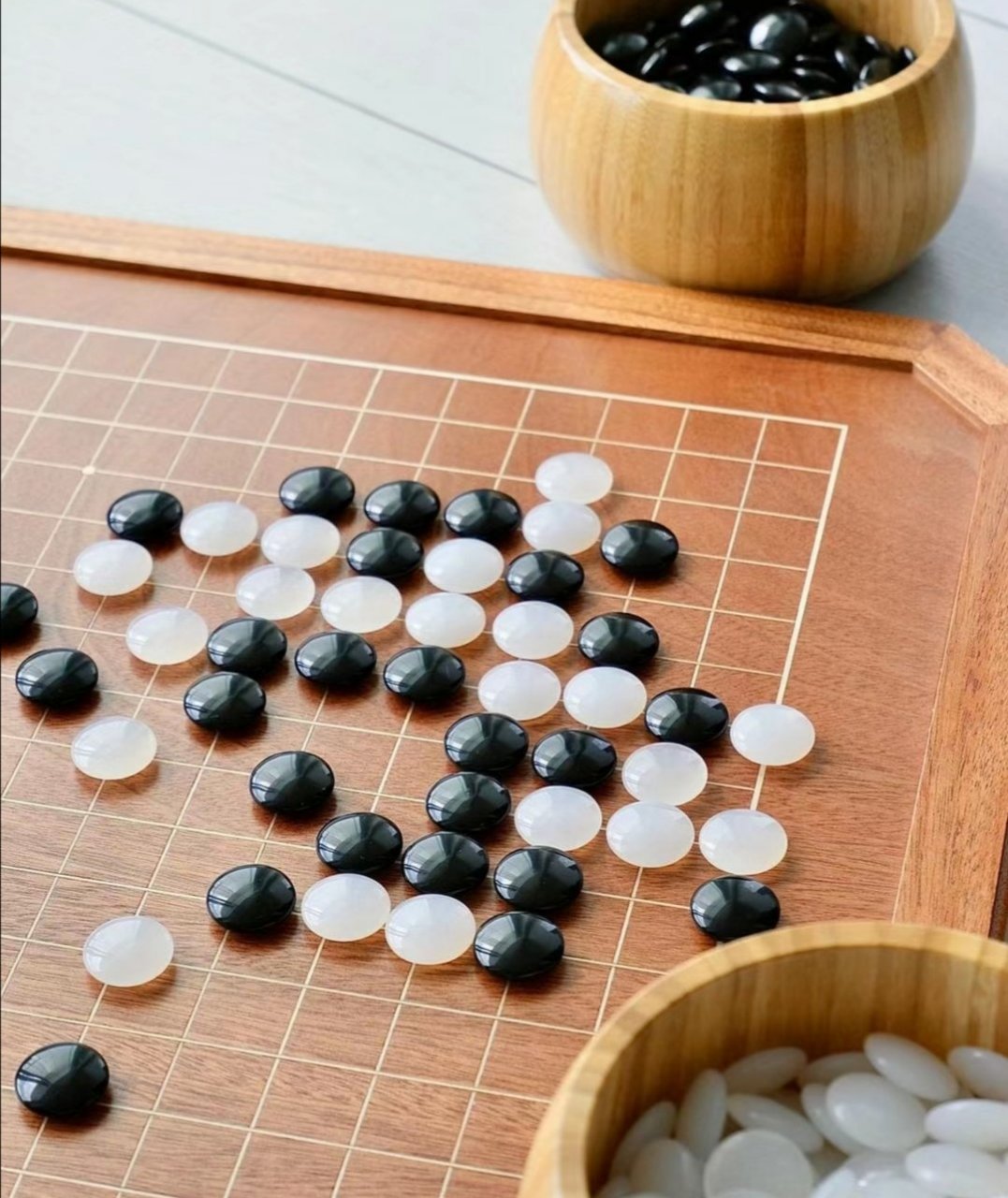 黑白围棋唯美图片图片