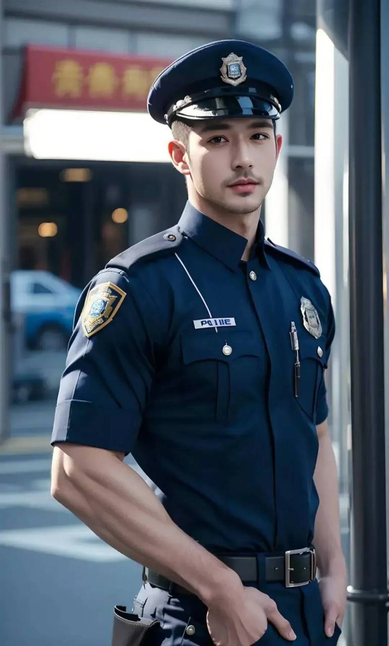 最新鲜出来的警察帅哥
