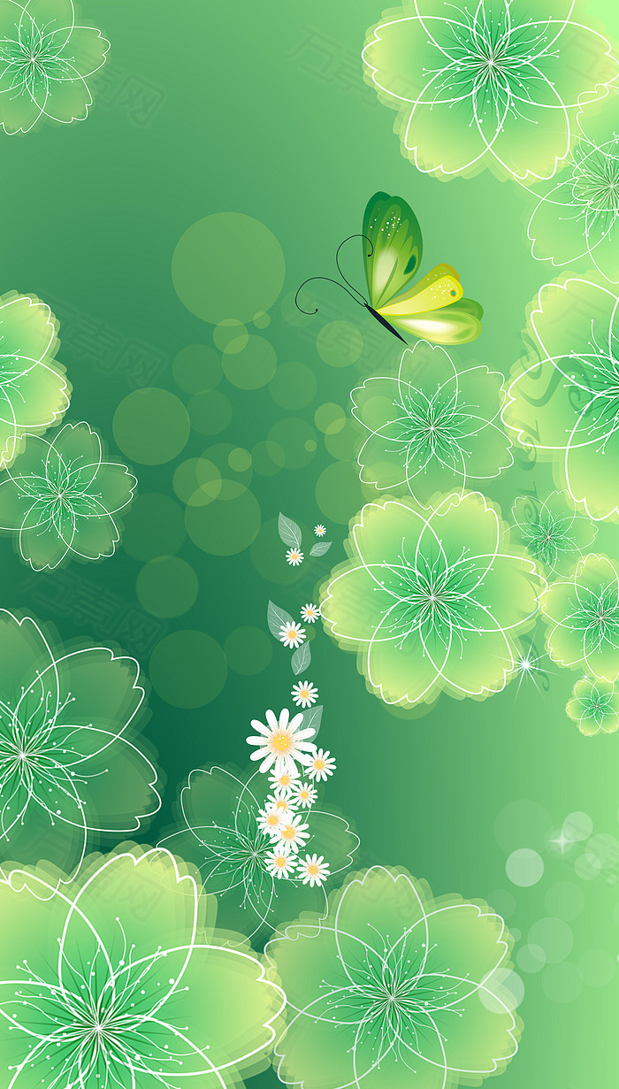 今日份,清新淡雅绿色系的壁纸,清爽宜人!图源网,侵删