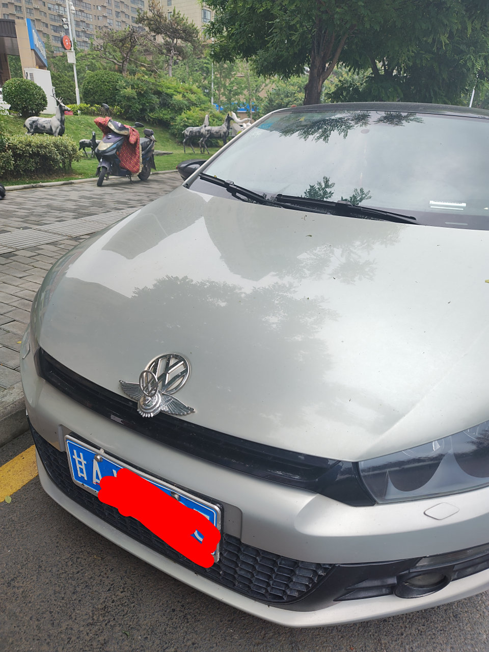 挺好看的大众尚酷被车主贴了个立标,这究竟是多此一举还是锦上添花?