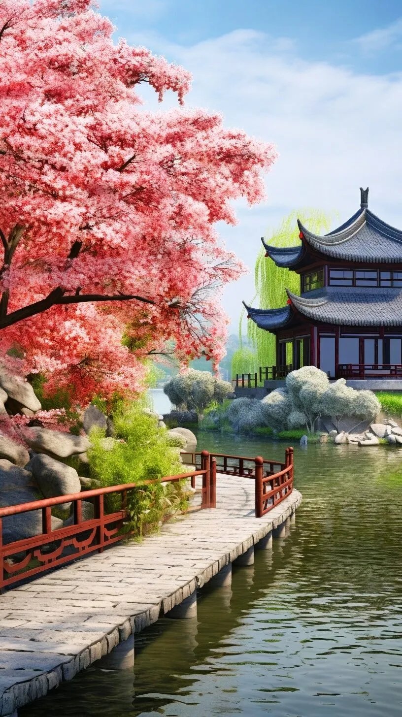 在这里,古今交融,时光流转.每一朵樱花,都是大自然的诗.