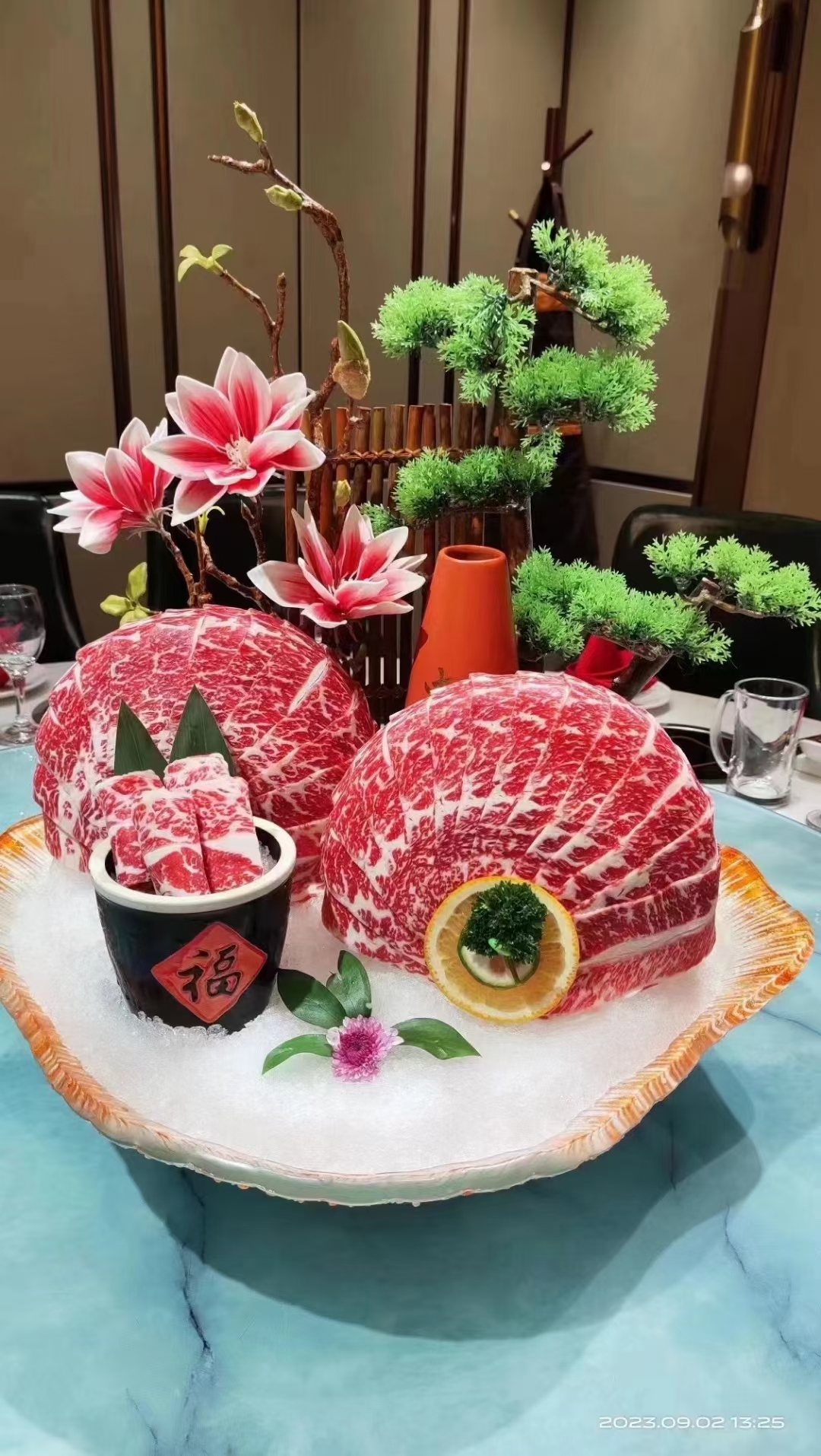 肥牛火锅摆盘参考值得推荐