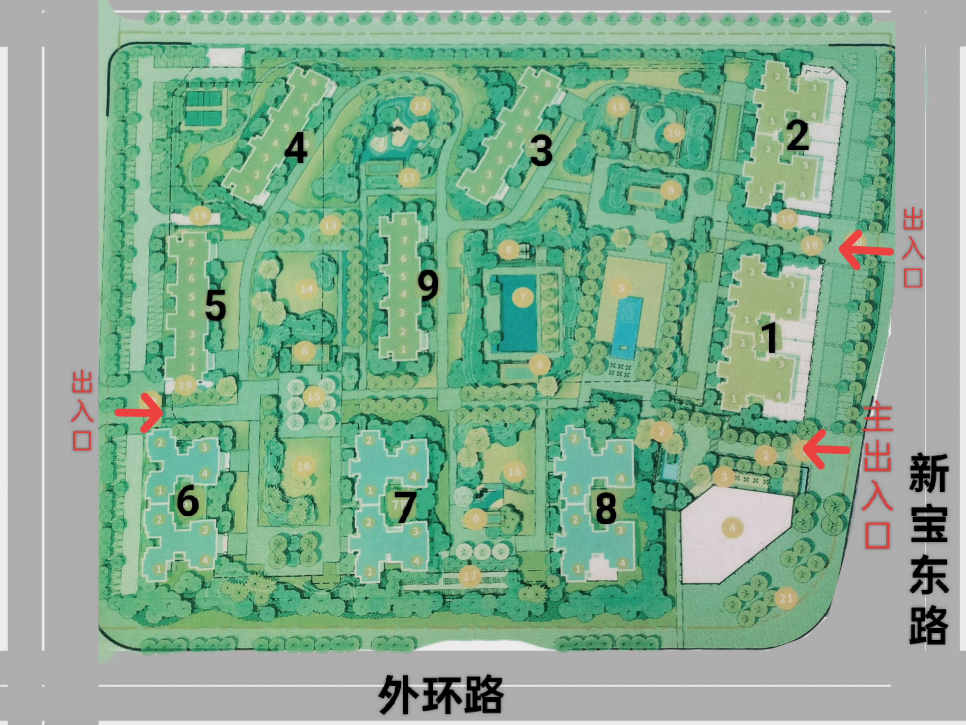 顺德容桂高黎雅居乐万象郡小区规划平面图