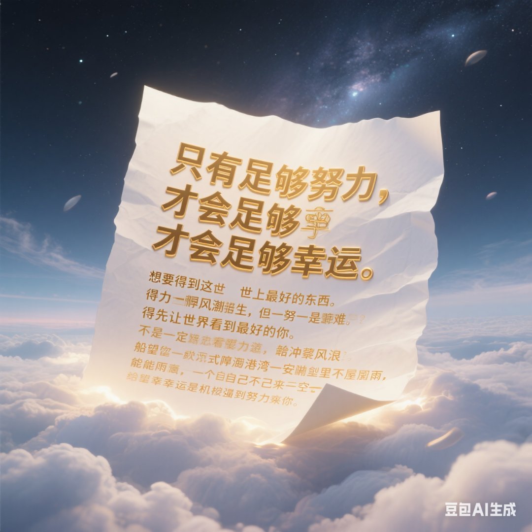 很有力量的一段话