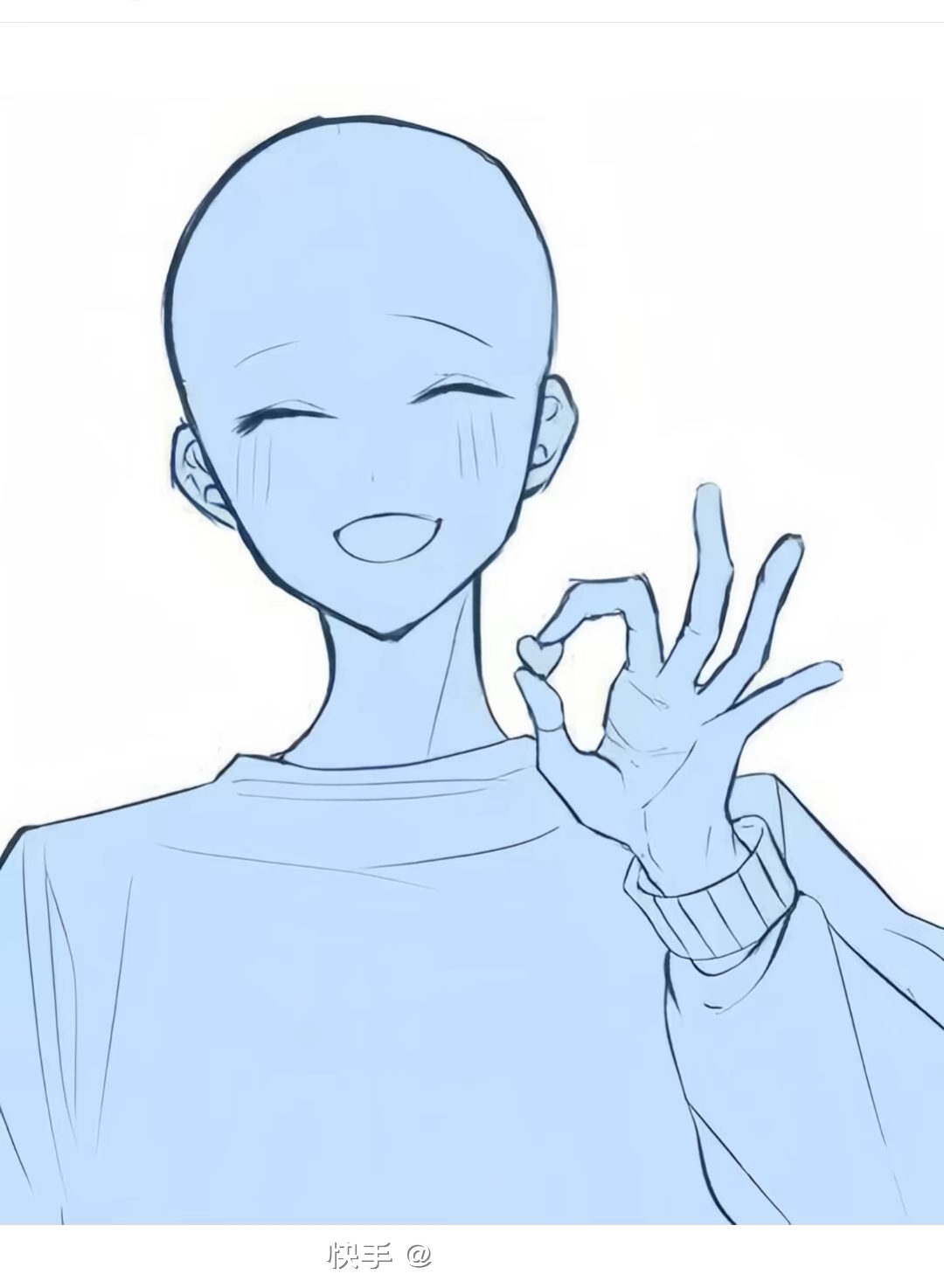 单人推模板,画画