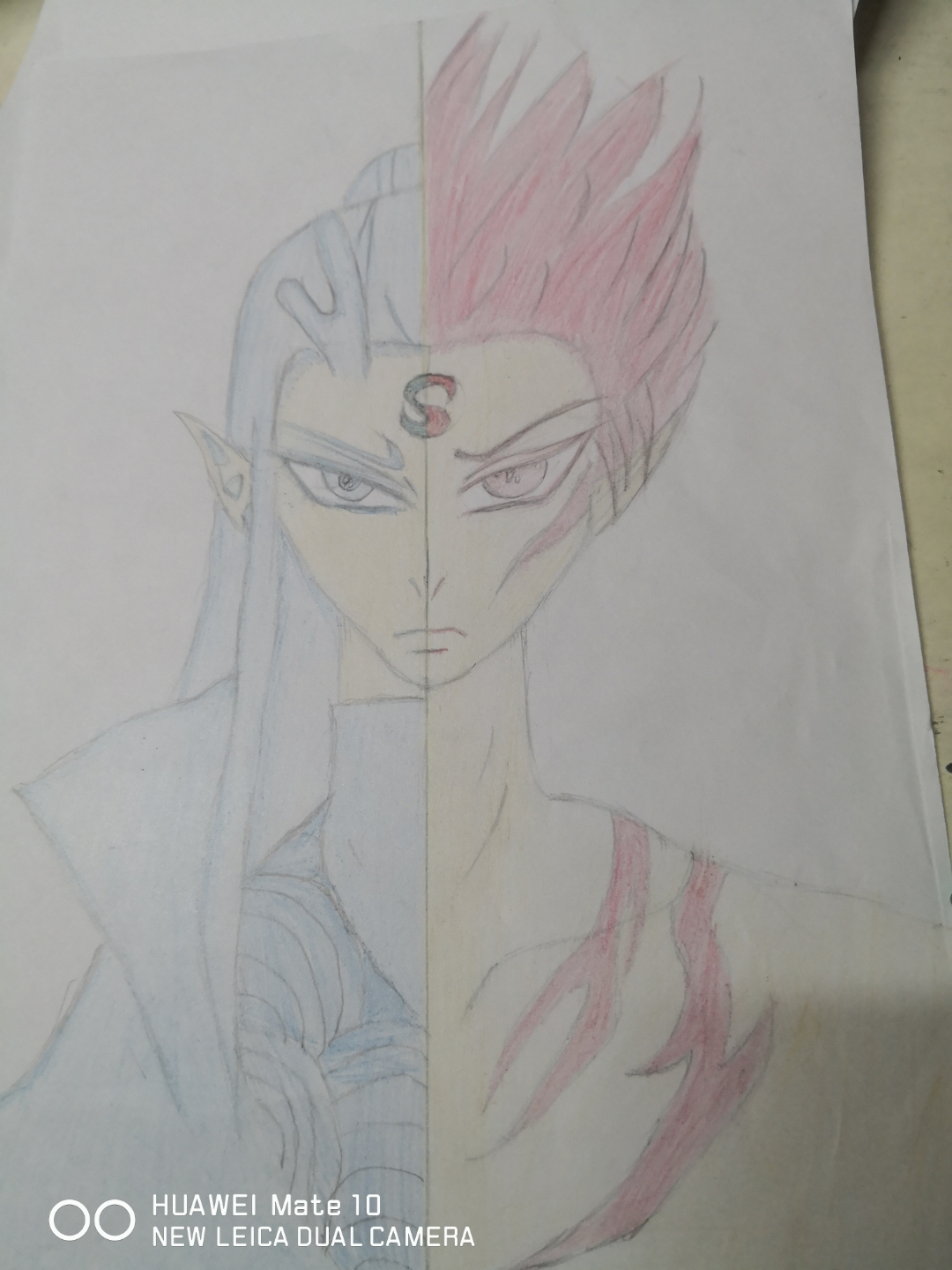 哪吒和敖丙一半脸