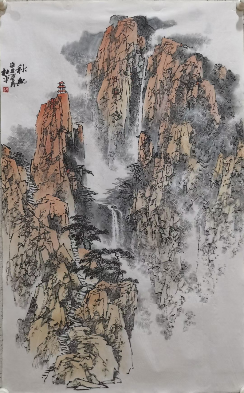 杜稍多-杜平〈中国山水画作品〉欣赏/近期 新作丨杜稍多-杜平,辽南人.