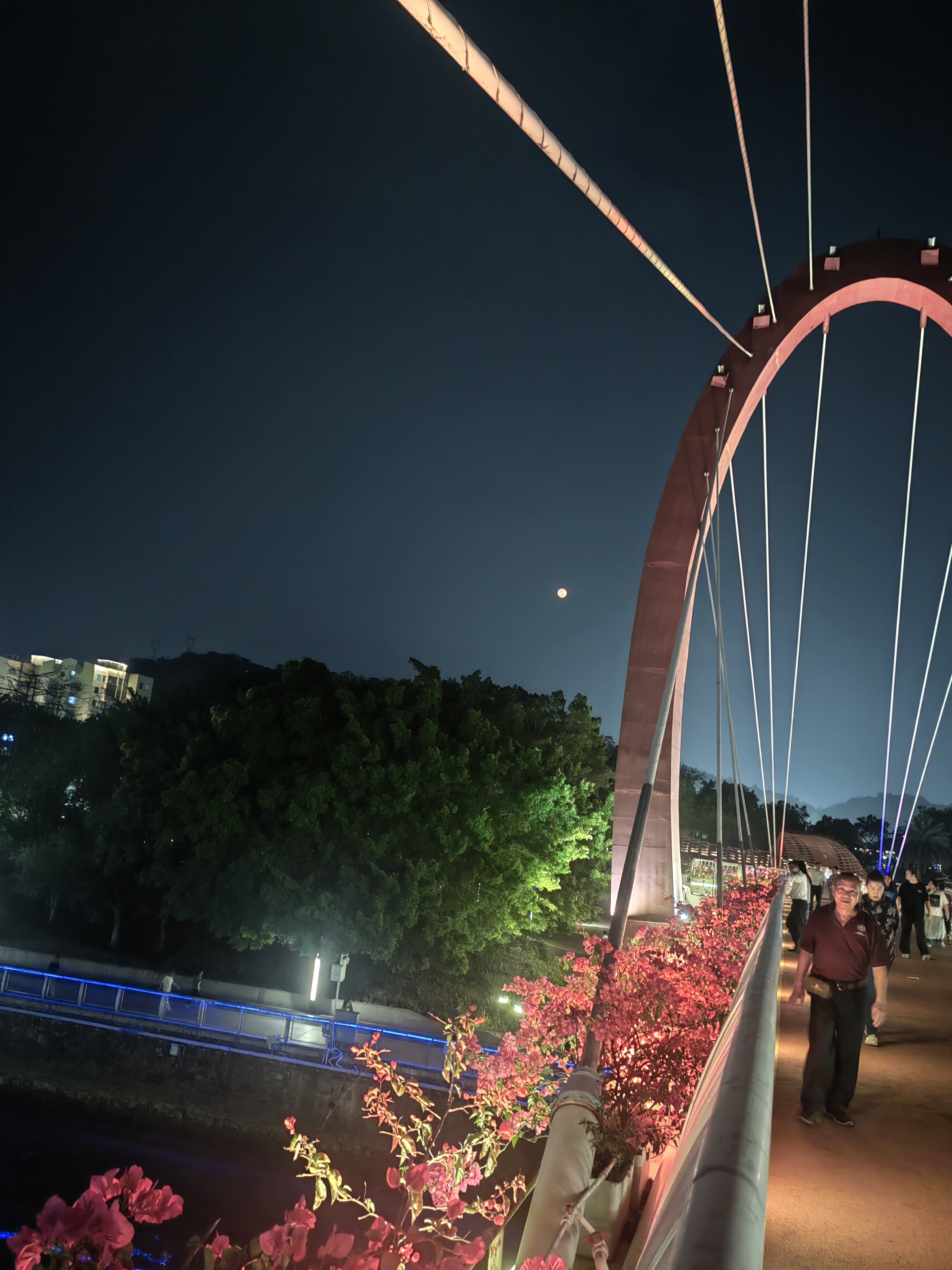 游人络绎不绝,个个喜笑颜开,一 江门彩虹桥图片江门彩虹桥江门蓬江