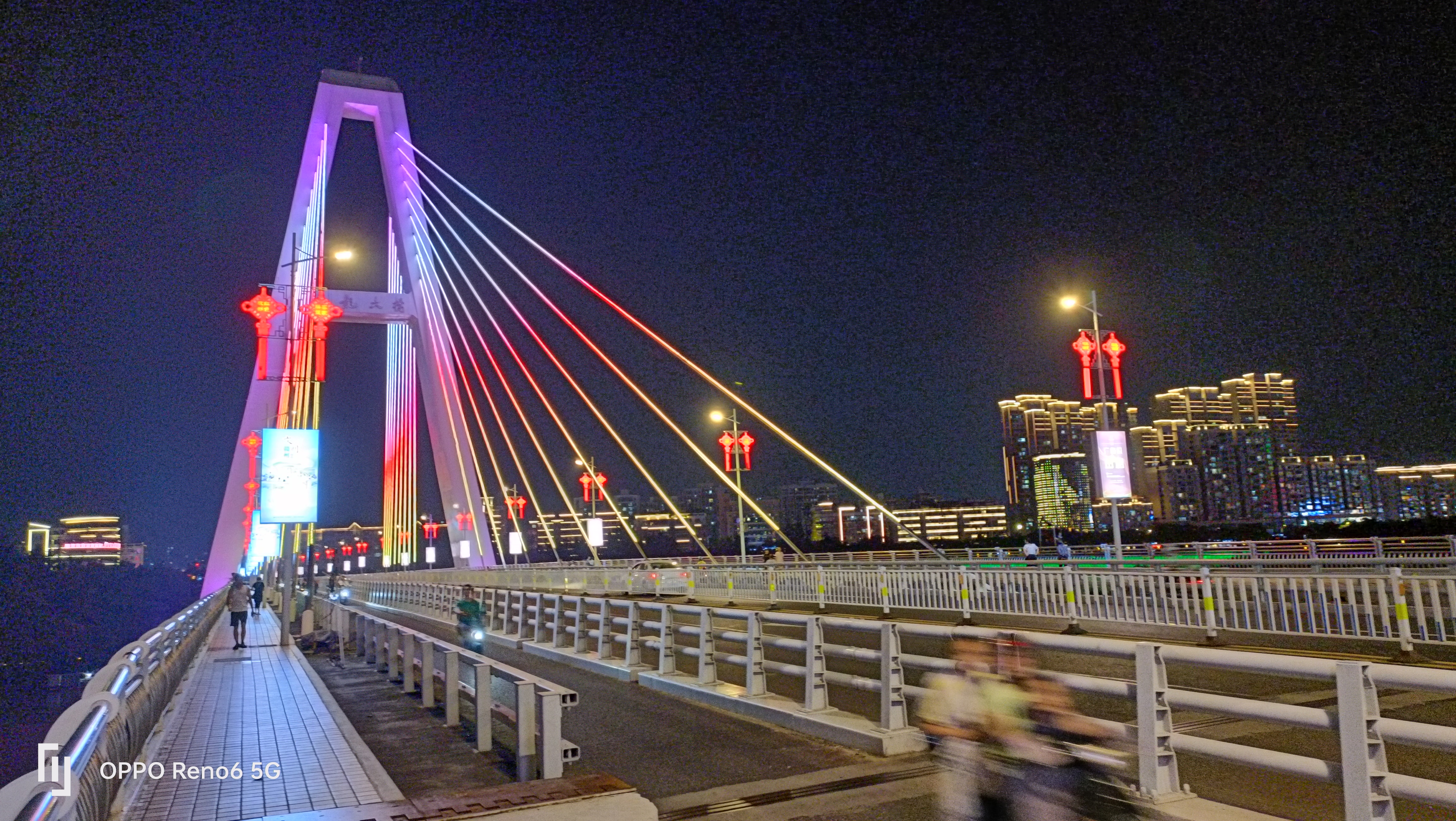 赣州飞龙大桥夜景图片