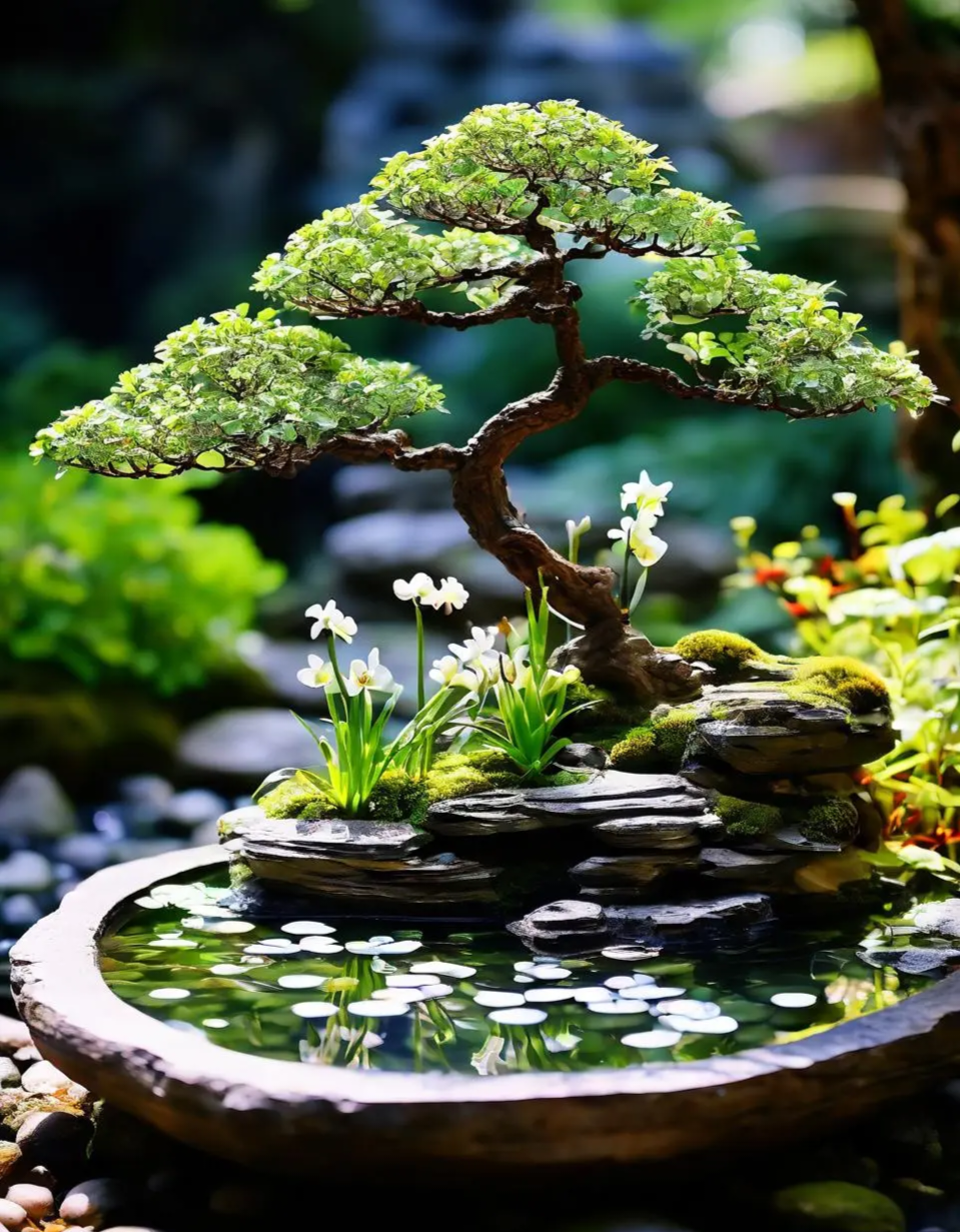 动态连更挑战# 水仙盆景 水仙盆景是一种精致的室内植物艺术,通过将