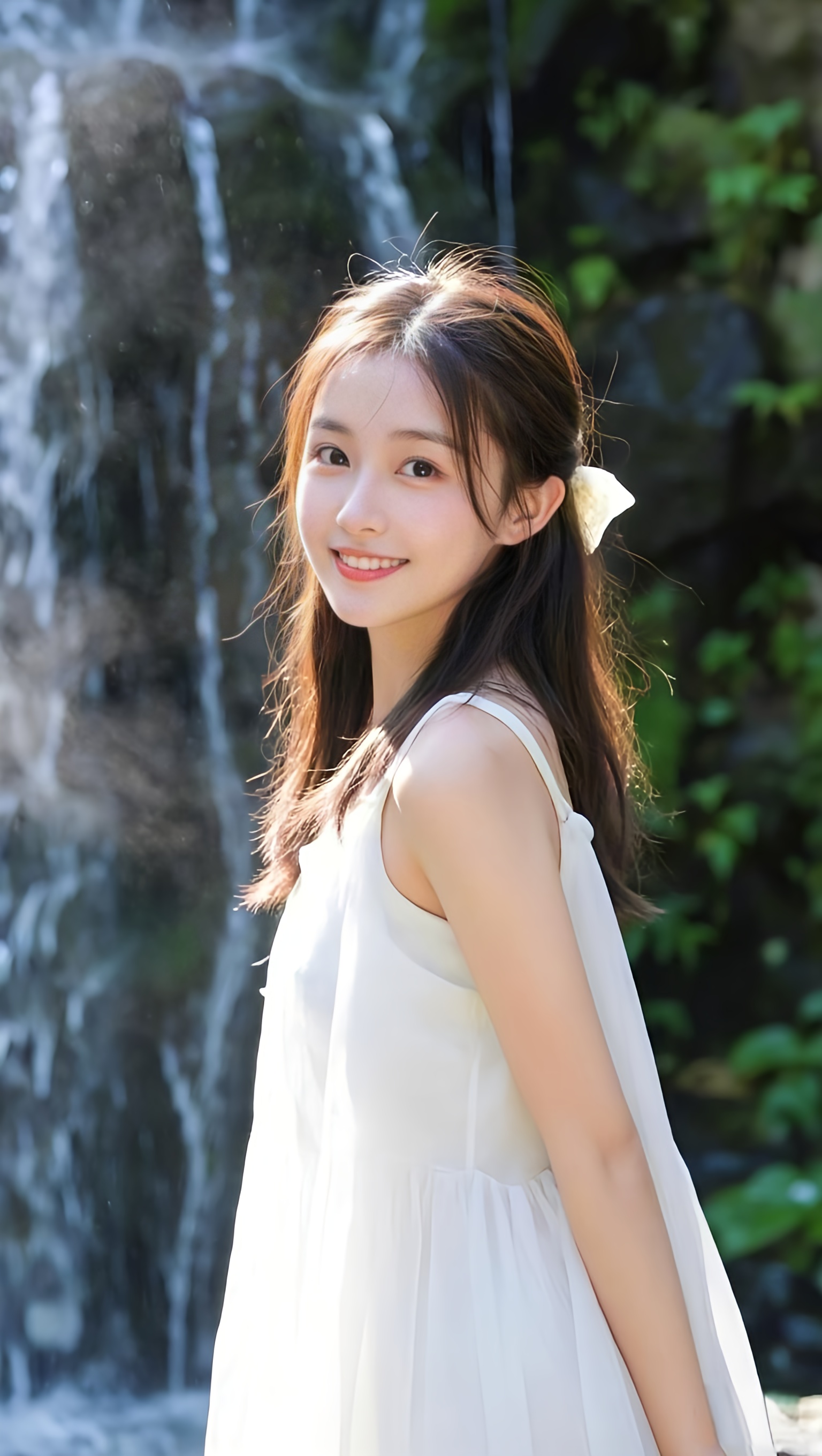 美女#最美女生图片原图清新自然的女生真实少女含笑唯女图片自然微 