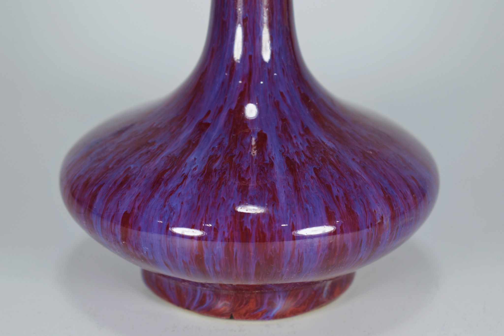 清 钧瓷窑变胆瓶 #盘盘老物件