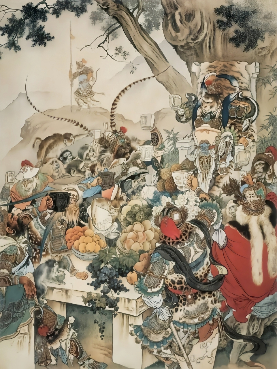 刘继卣大师的工笔重彩《大闹天宫》无人能比