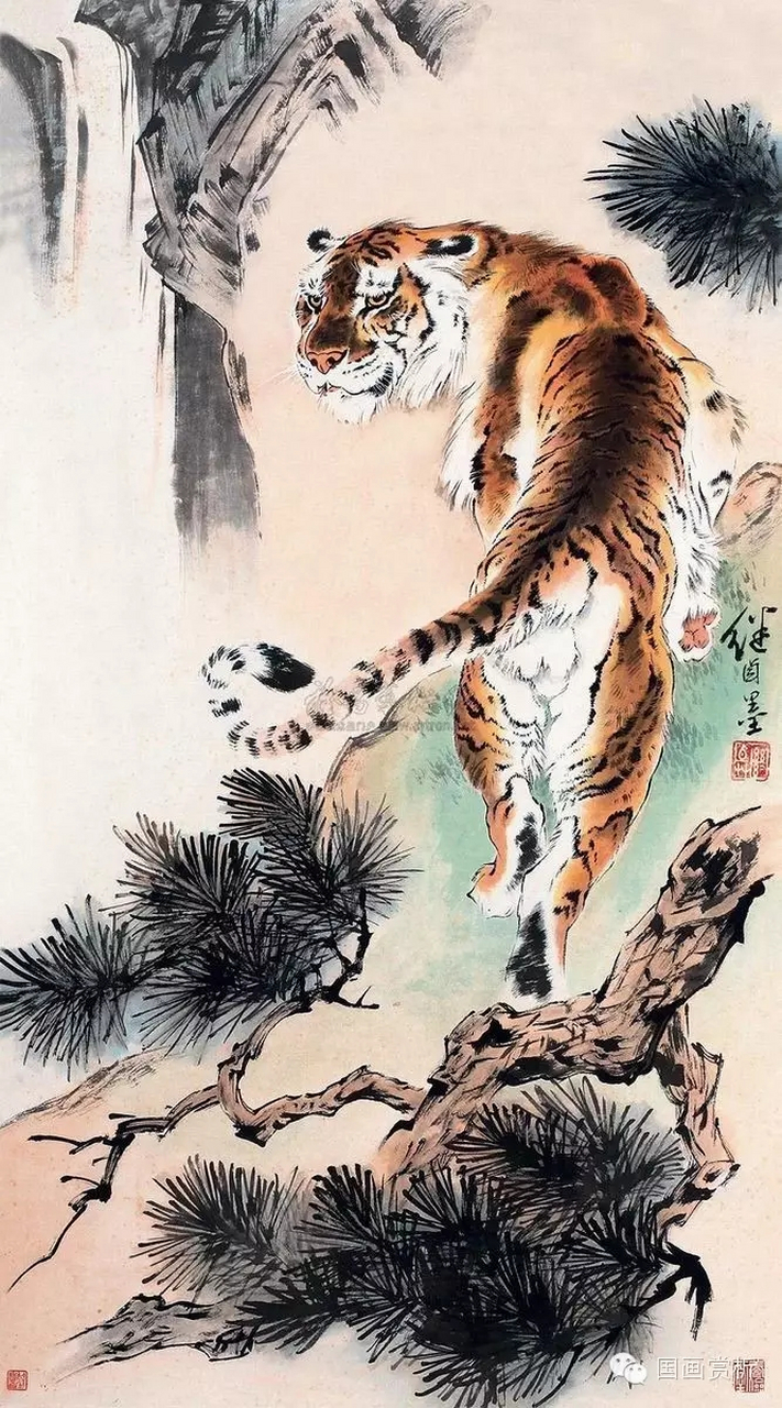 刘继卣大师的写意虎栩栩如生,不愧为一代大师.