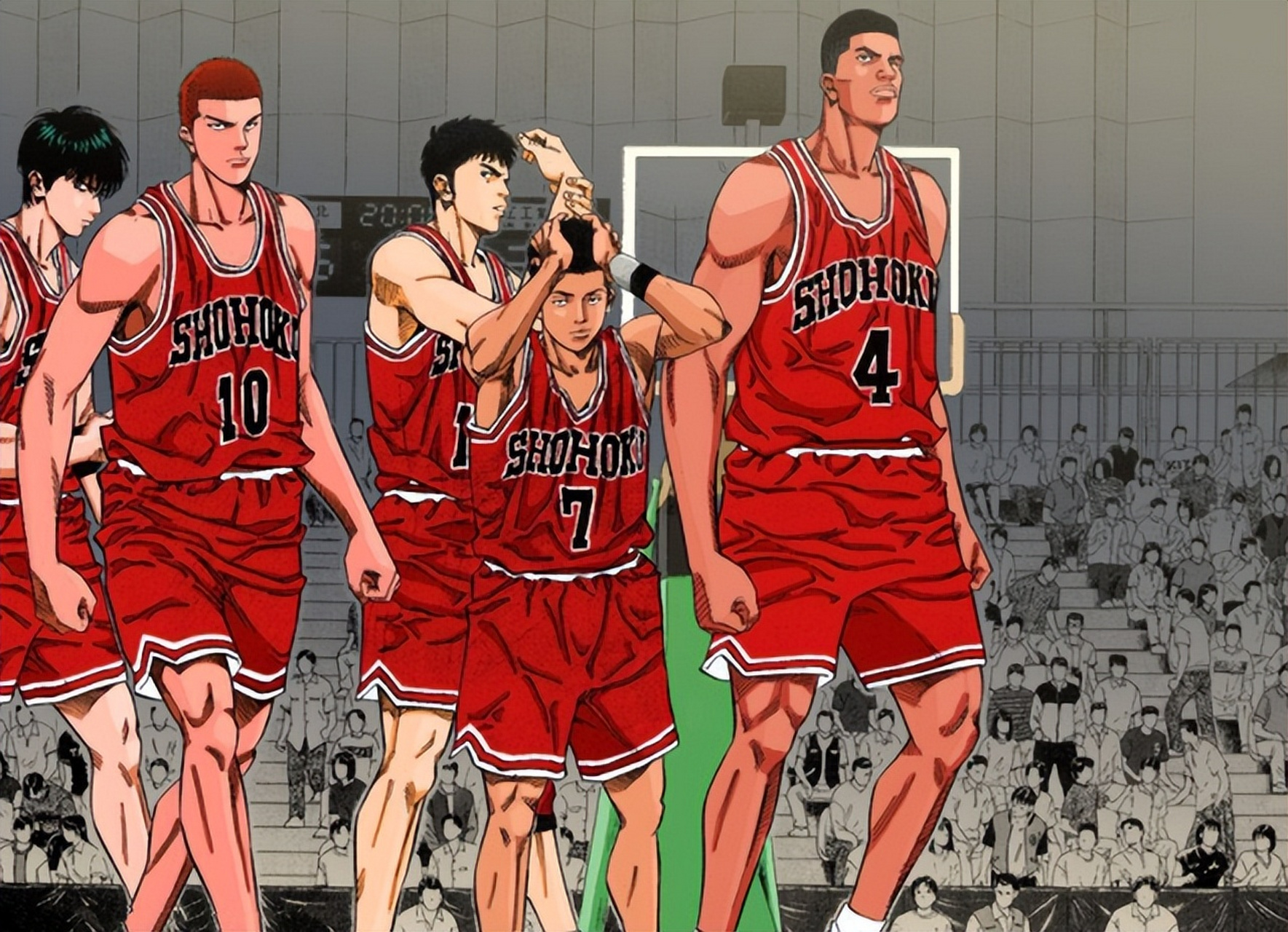 感觉#詹姆斯# 像赤木刚宪,一直扛着球队前进,现在身边有了#樱木花道