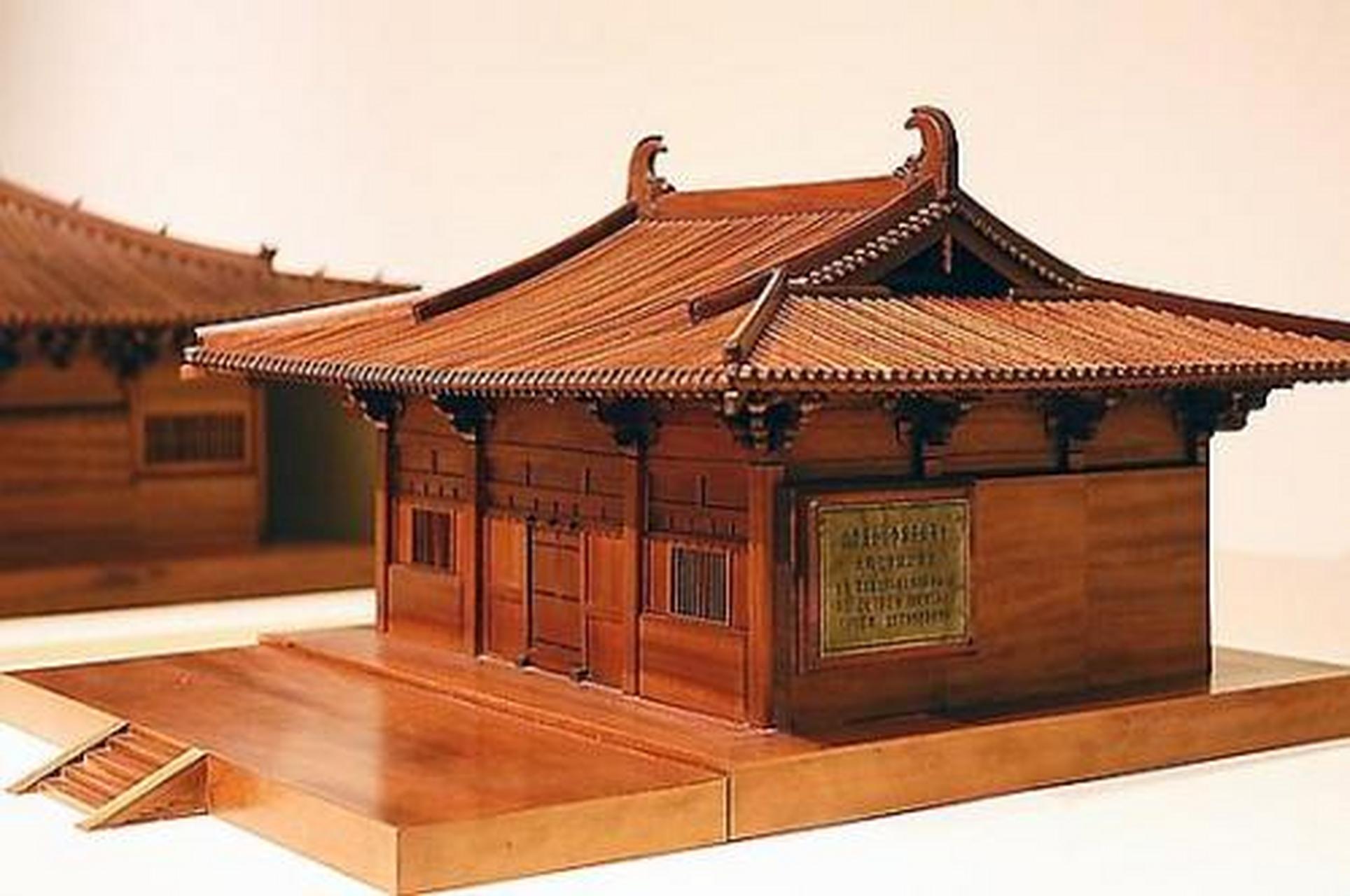 歇山顶式建筑.唐代