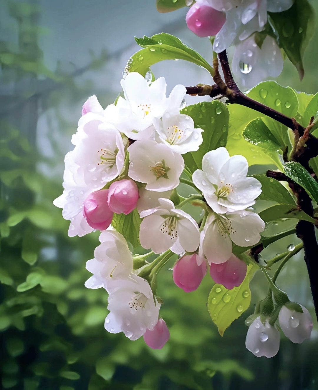 海棠花和苹果花的区别图片